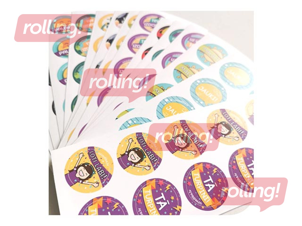 Motiveerivad kleebised LV, 120 tk