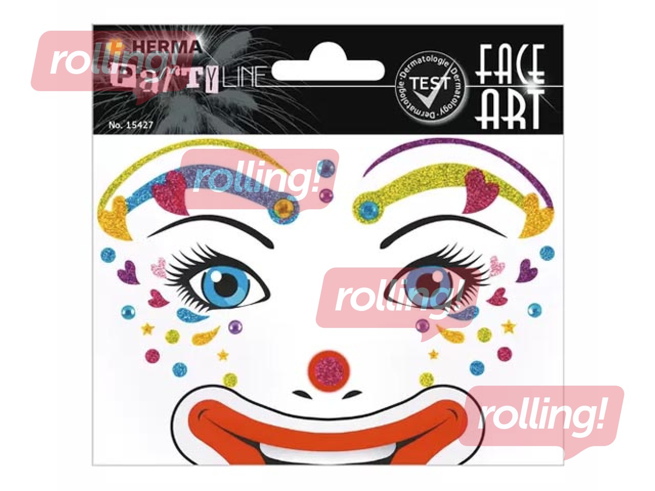 PROMO Näokunsti kleebised Clown Lotta