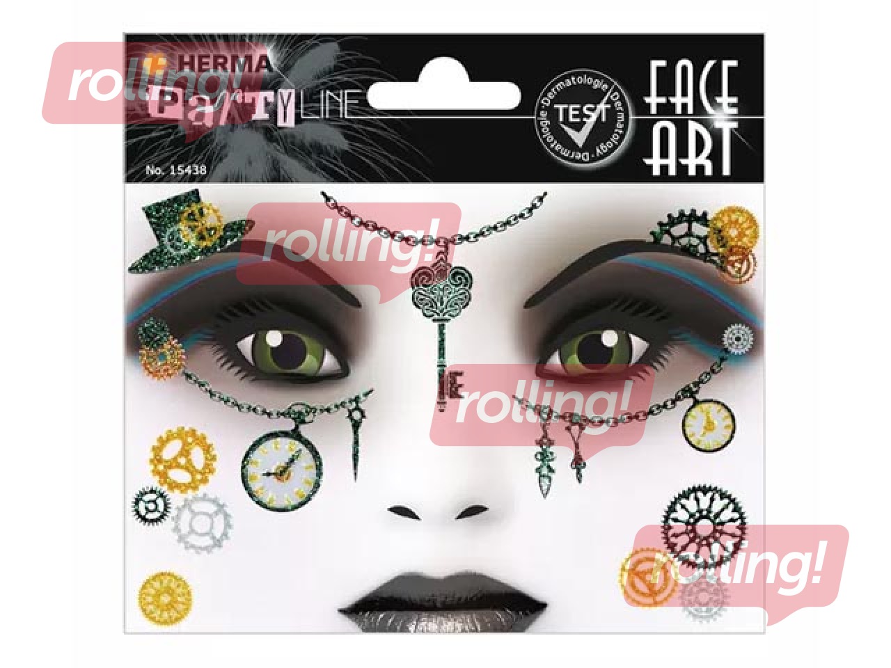 Face Art Stickers Steampunk Amelia