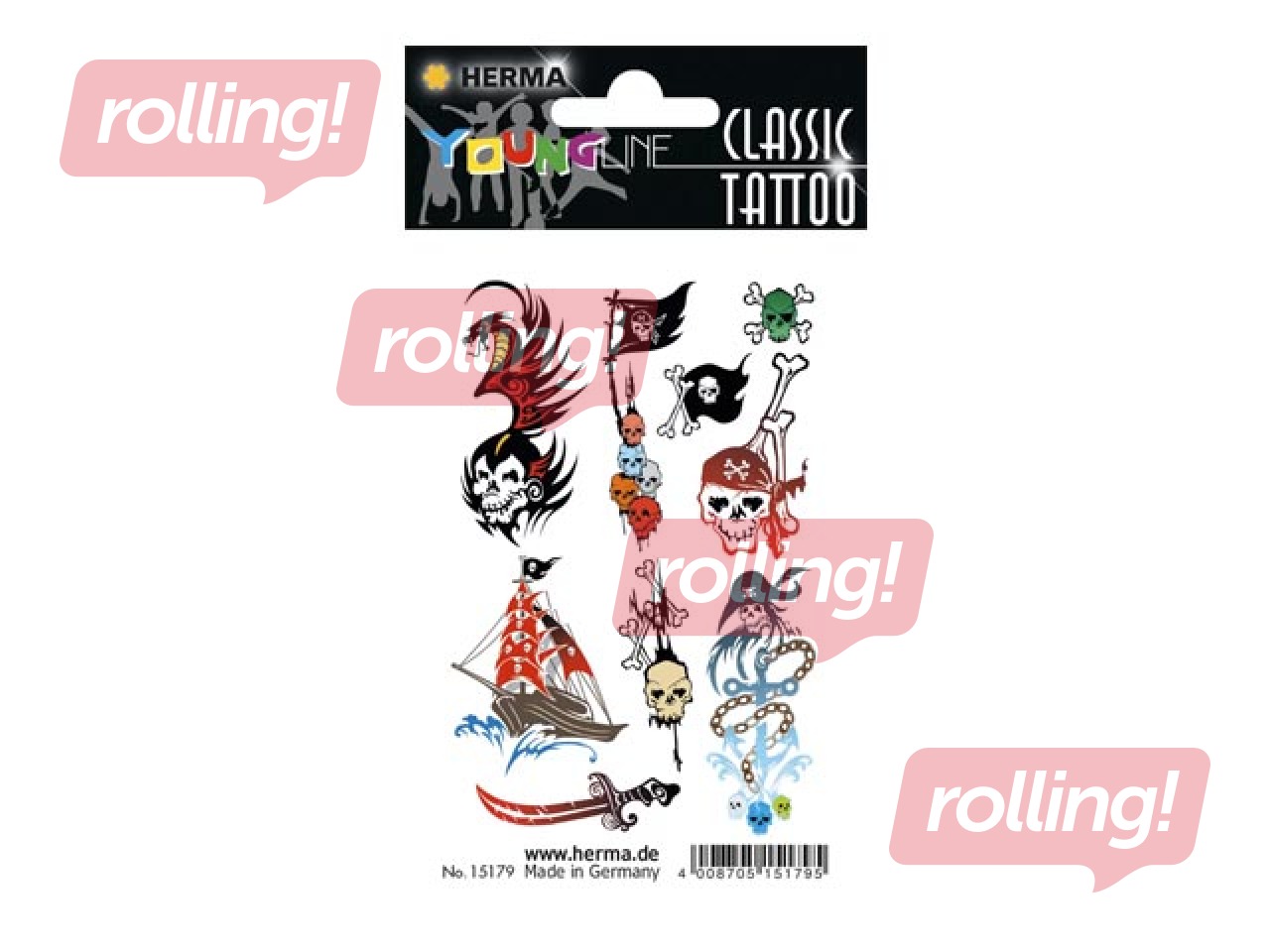 Classic tattoo colour Pirates