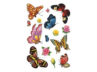 Tetovējumi uzlīmes Tauriņi