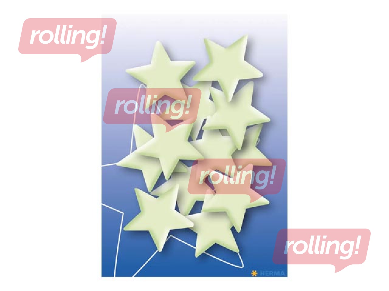 Stickers mini Stars glow in the dark