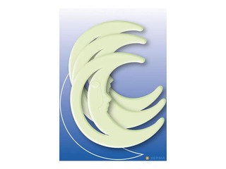 Tumsā spīdošas uzlīmes Mēness