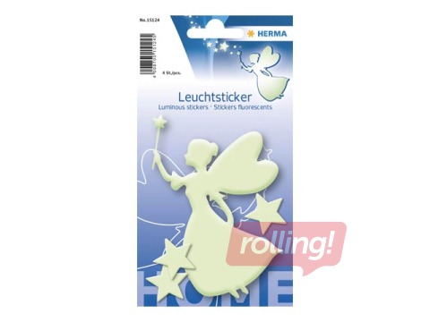 Tumsā spīdošas uzlīmes Feja