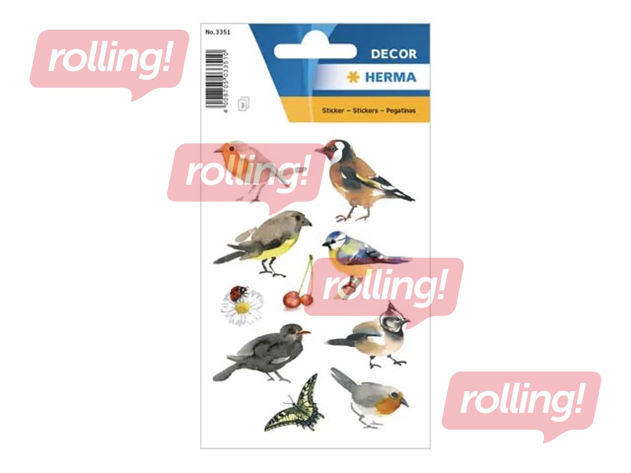 Stickers Herma Decor water colour birds