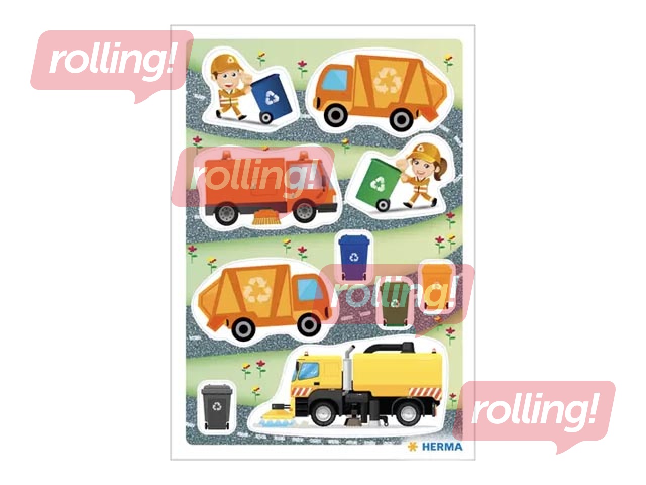 Uzlīmes Herma Decor Rubbish man