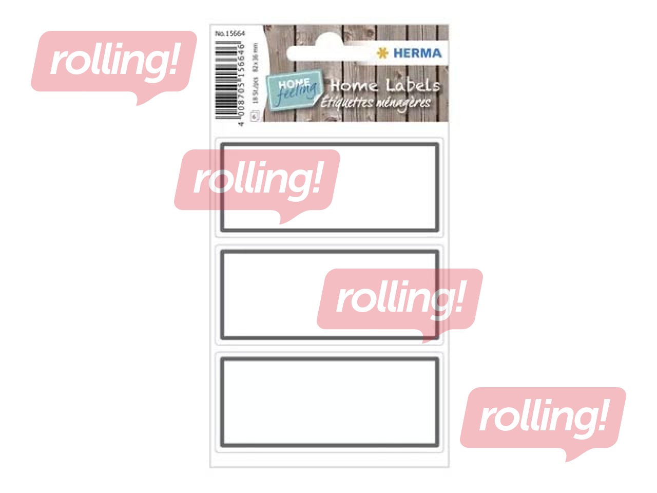 Uzlīmes Herma Home, 82x36 mm, 18 uzlīmes