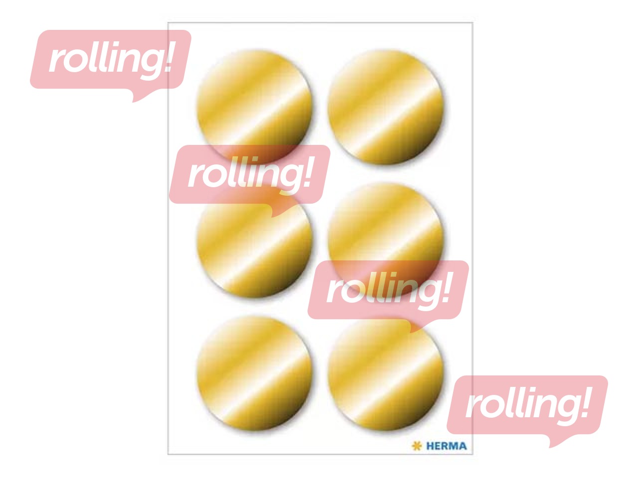 Labels Herma Decor Ø 32 mm, gold