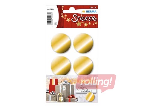 Наклейки Herma Decor Ø 32 мм, золотого цвета