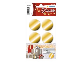 Наклейки Herma Decor Ø 32 мм, золотого цвета