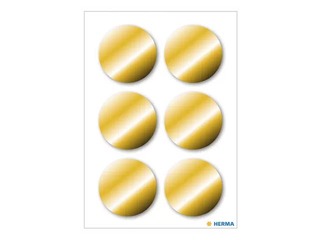 Наклейки Herma Decor Ø 32 мм, золотого цвета