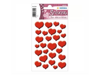 Наклейки Herma Magic, Red hearts, 1 лист
