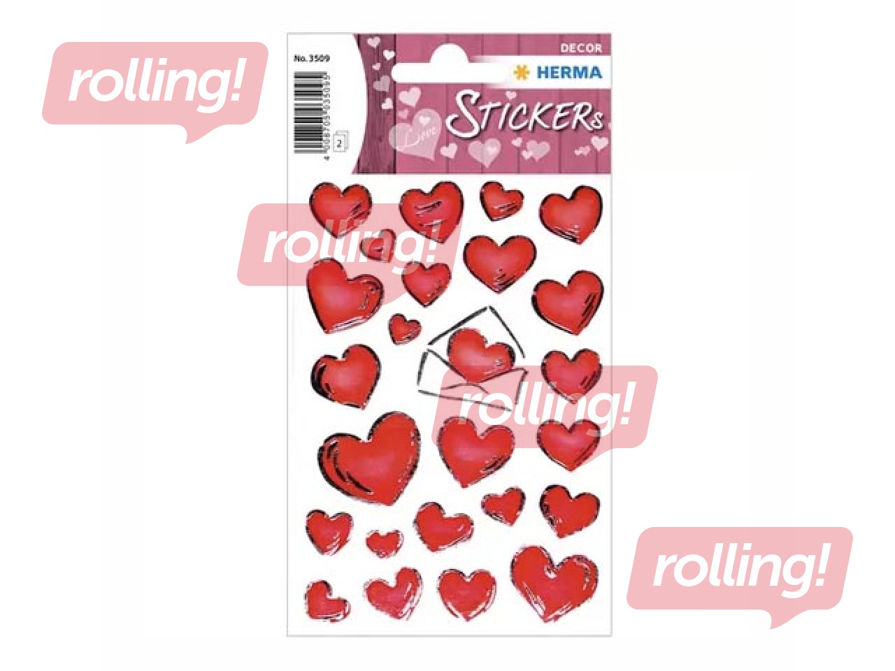 Stickers Herma Decor Hearts & letters, 2 sheets