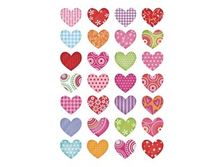 Uzlīmes Herma Decor, Colourful hearts, 3 lapas