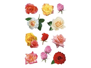 Uzlīmes Herma Decor Rose blossoms 3 lapas