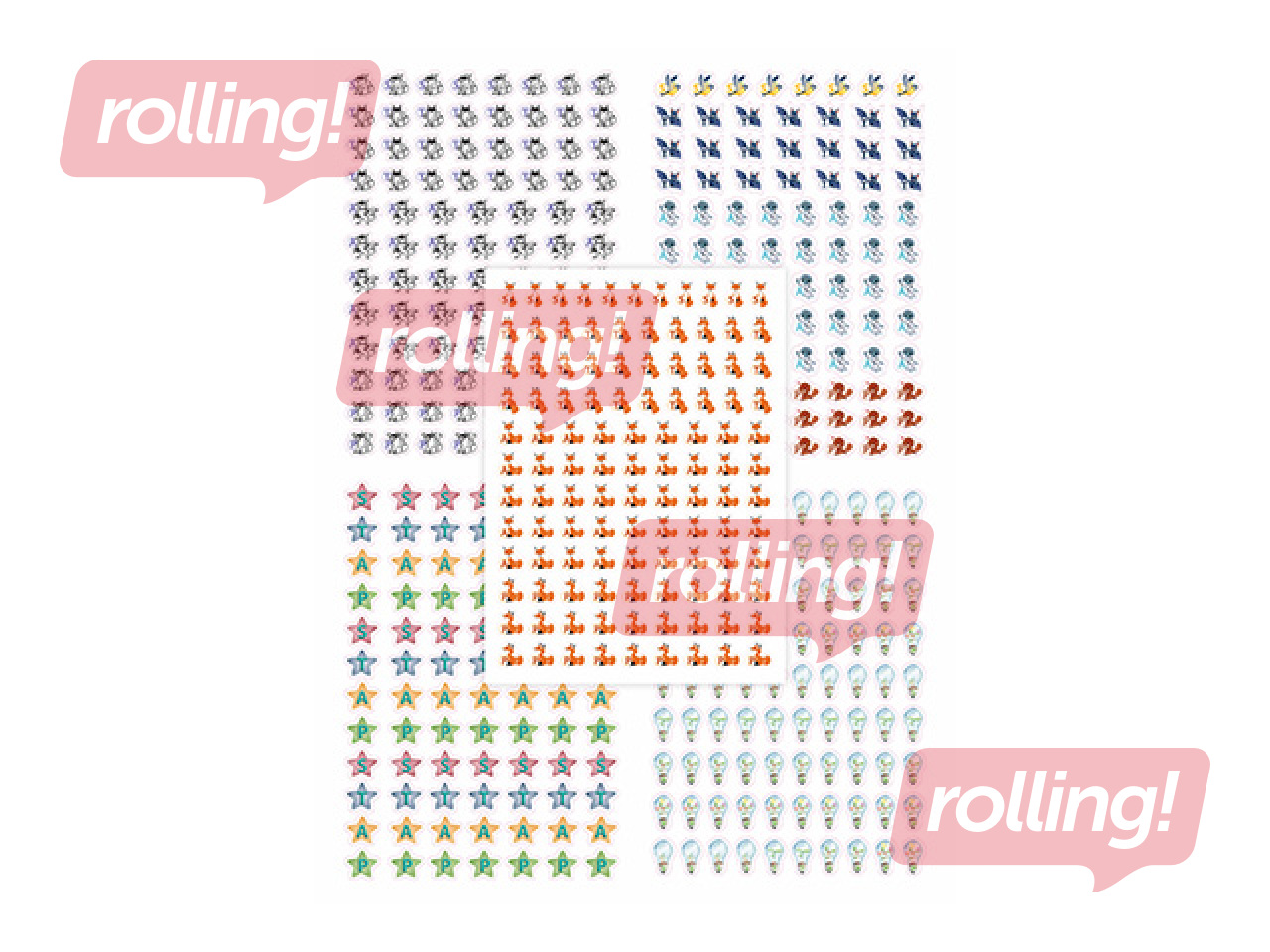 Наклейки для мотивации, признания, оценок STAP, 487 шт