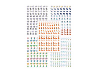 Stickers for STAP assessments, 487 pcs