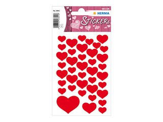 Наклейки Herma, Small hearts, 3 листа
