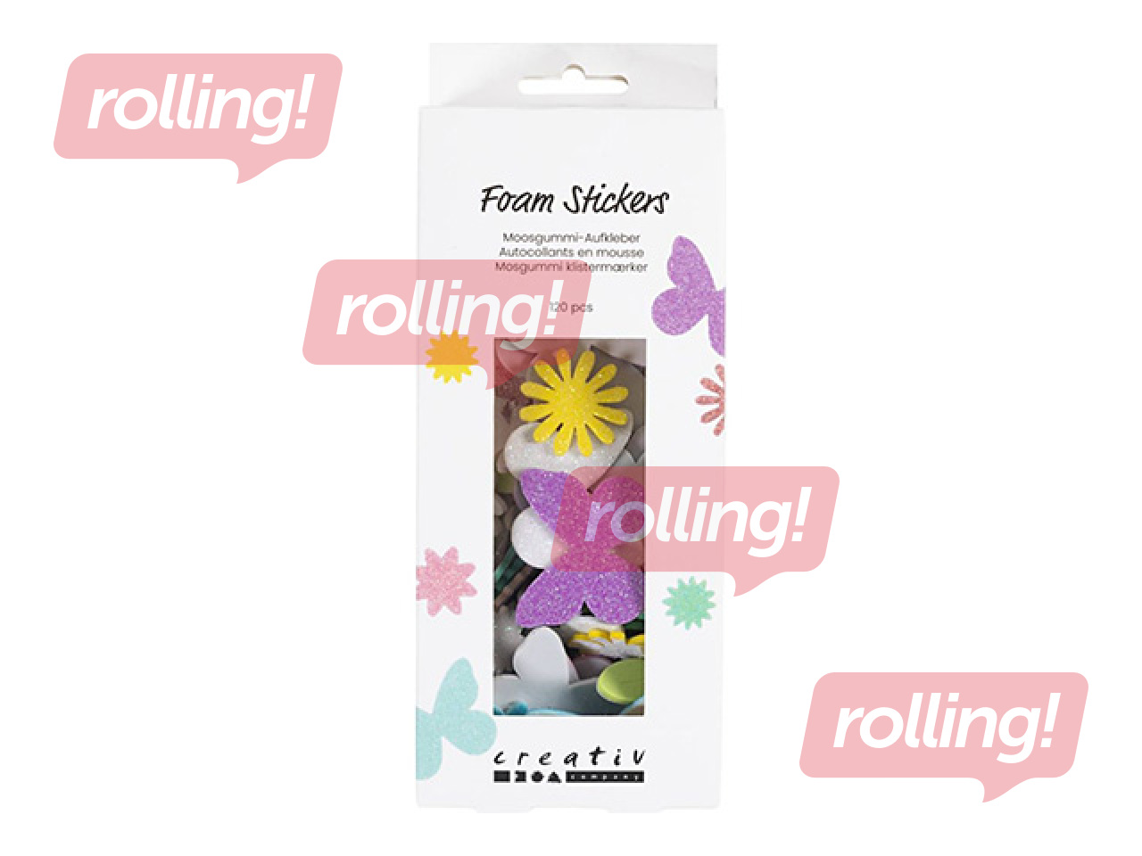 Uzlīmes Foam - Butterfly, Flower, Leaf