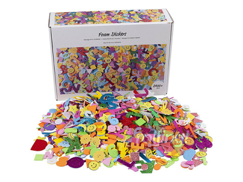Vahtkummist kleebised Foam - Emojis, Geometric shapes, Letters and Numbers