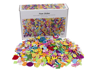 Vahtkummist kleebised Foam - Emojis, Geometric shapes, Letters and Numbers