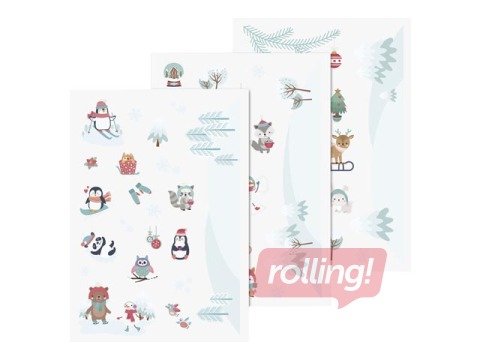 Декоративные наклейки на окна Зима