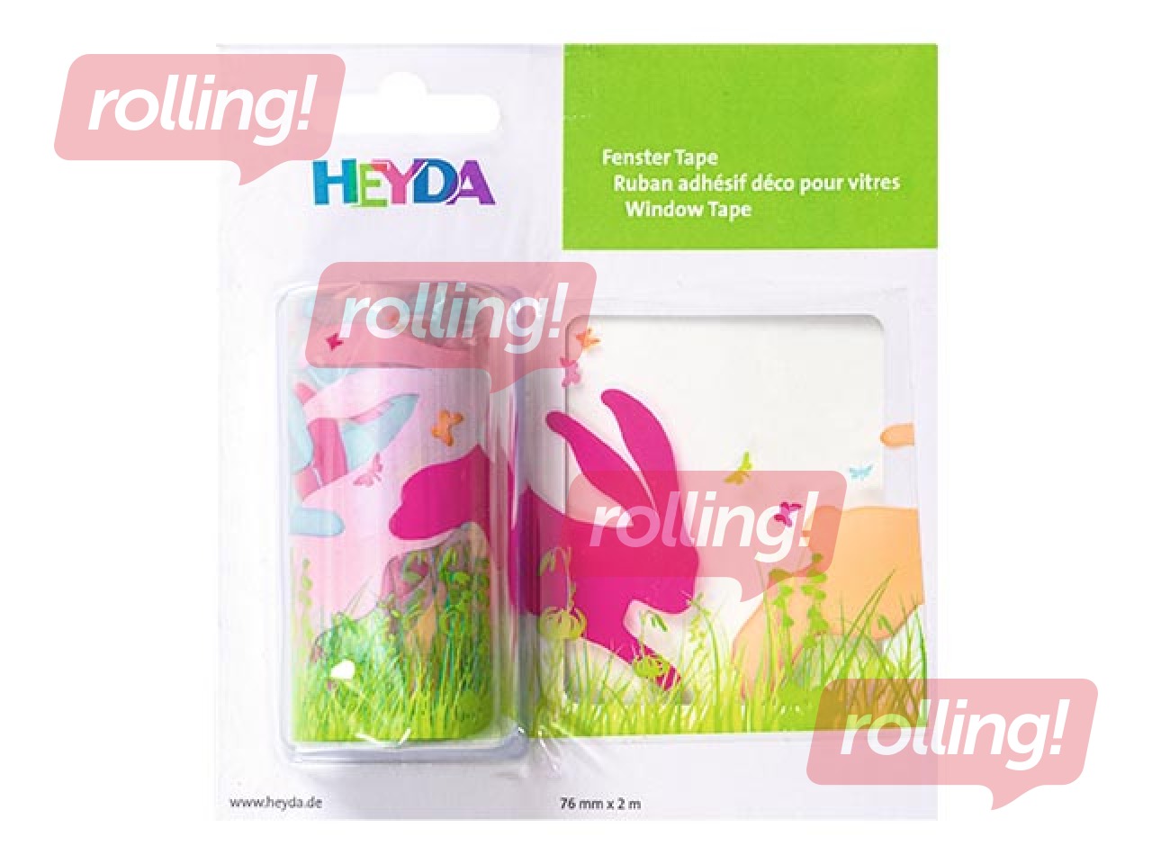 Logu uzlīmes Heyda, Rabbits