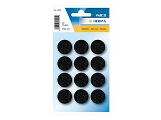 Protectiv feltpads Herma, 22 mm, black