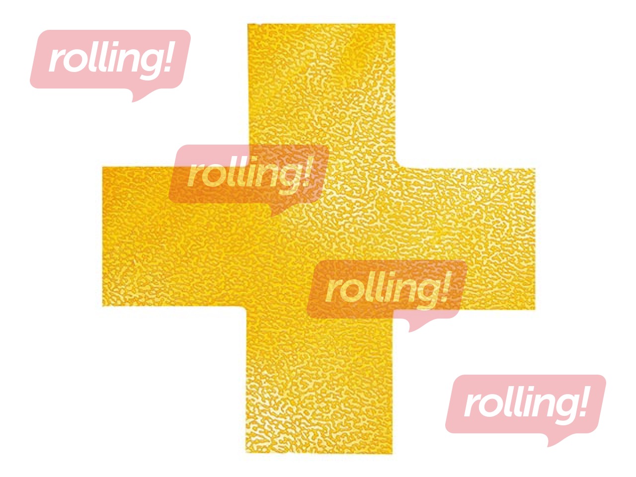 Grīdas marķējuma uzlīme Krusts, 10 gab.