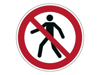 Floor marking sticker 