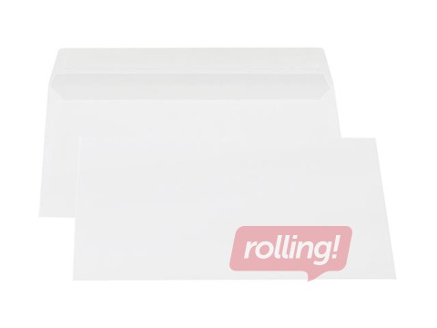 Envelopes with adhesive tape, DL, 1000 pcs. White