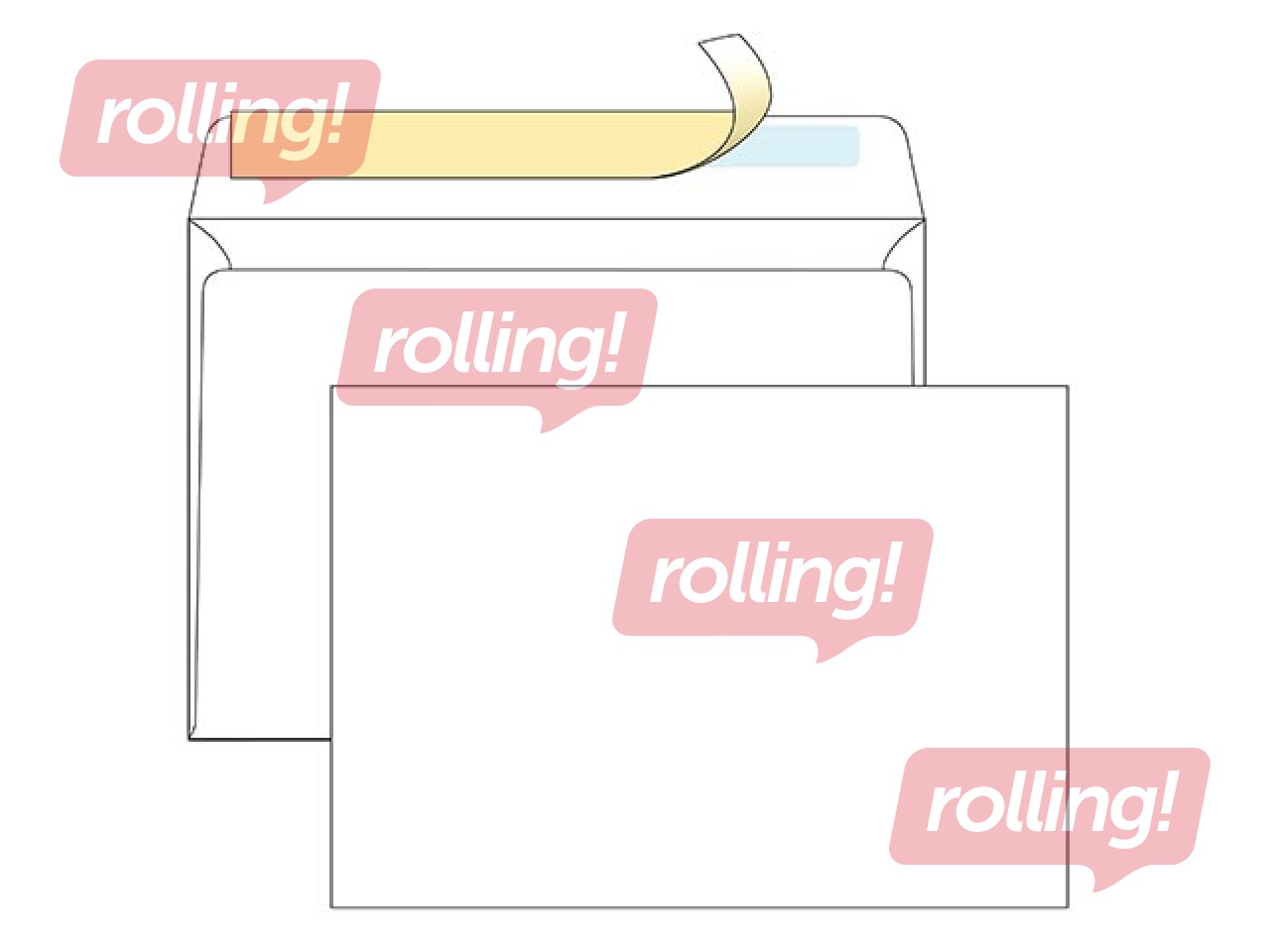 Envelopes with adhesive tape, C4, 500 pcs. White