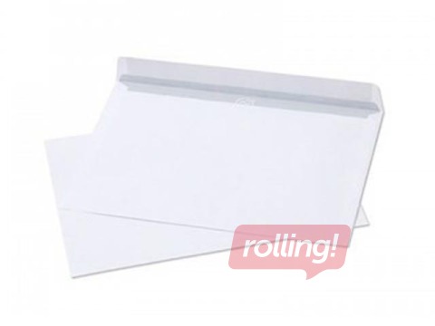 Envelopes with adhesive tape, C5, 1000 pcs. White