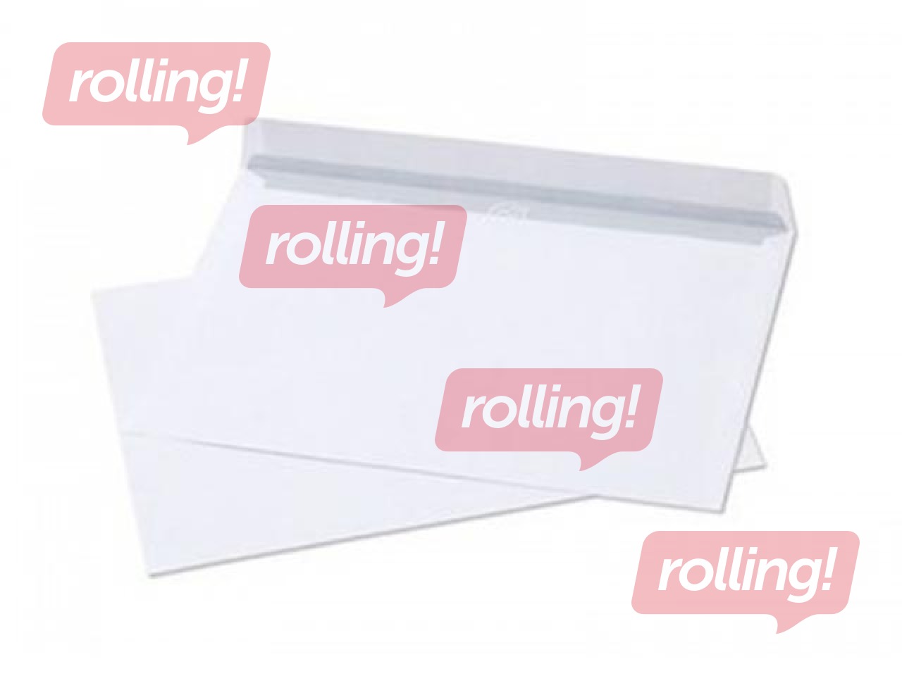 Envelopes with adhesive tape, C5, 1000 pcs. White