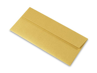 Envelopes С65 self-adhesive, 20 pcs., super gold