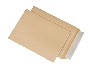 Самоклеющиеся конверты, B5, коричневые