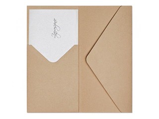 Aploksnes Nature DL ar kabatiņu, 5 gab, tumši bēšas