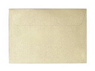 Aploksnes pašlīmējošas ar lentu B7, 10 gab, zelta