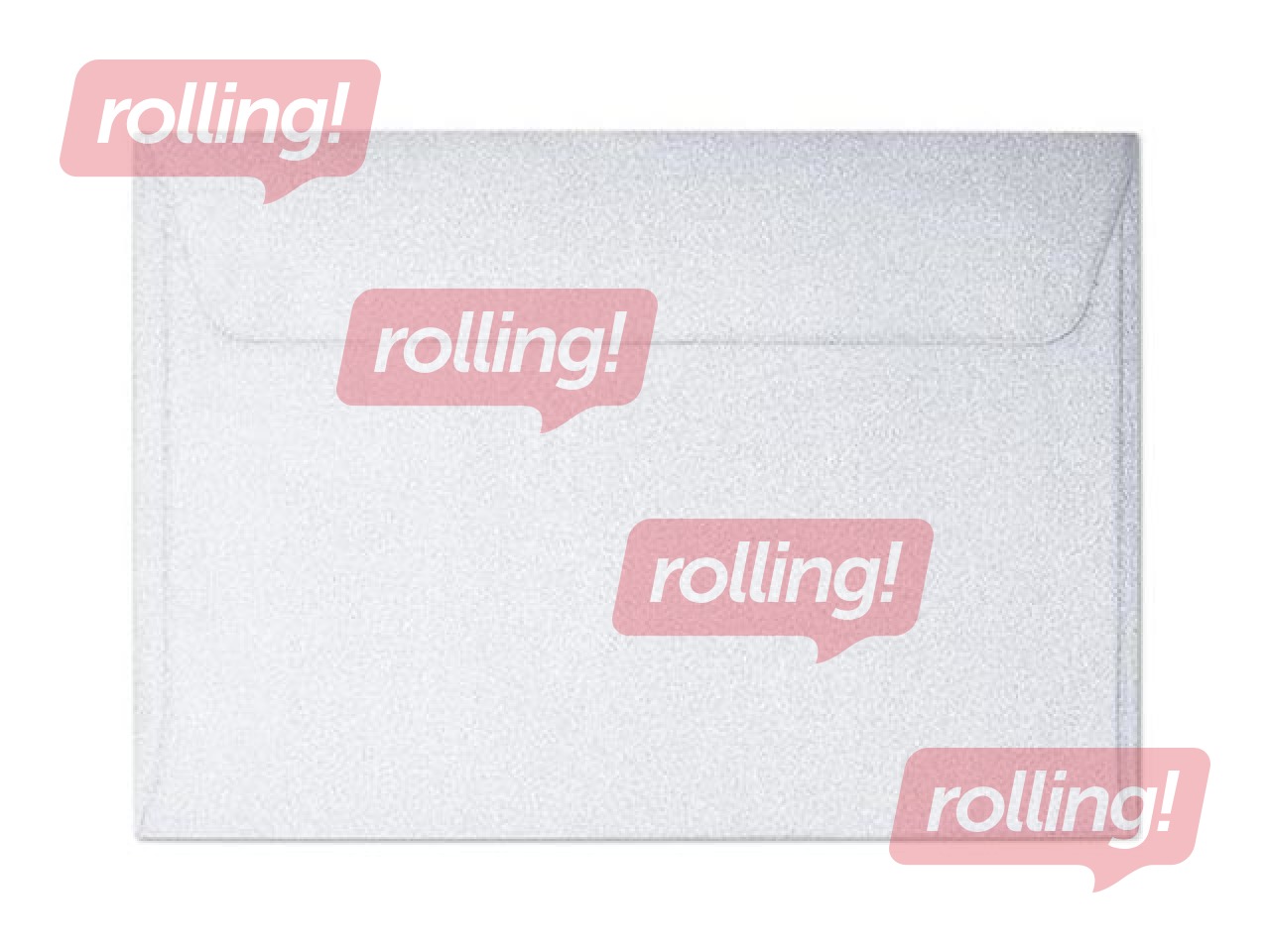 Decorative envelope diamont white, B7