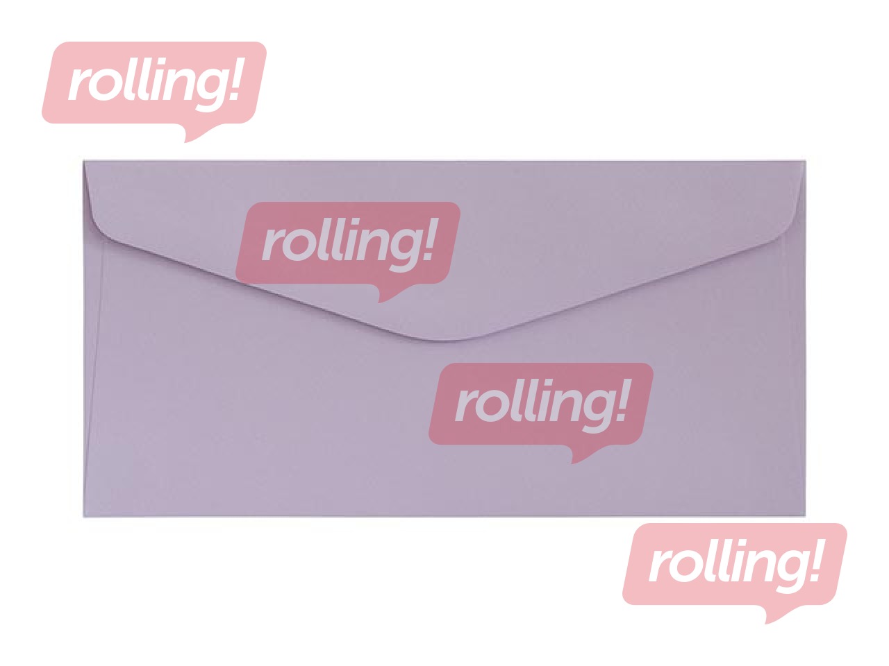 Envelopes Smooth lavender DL, 10 pcs.
