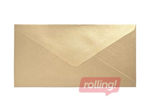 Envelopes Pearl gold 80x160mm, 10 pcs.
