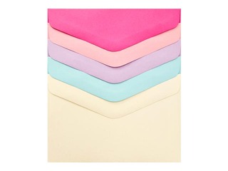 Envelopes Smooth Mix C6, pink and blue, 10 pcs.