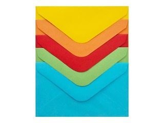 Envelopes Smooth mix, intensīvi toņi, 70x100mm, 10 pcs.
