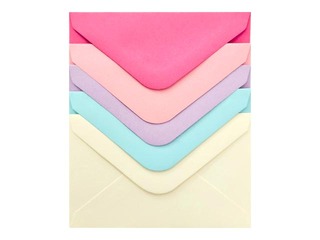 Envelopes Smooth Mix, pink and blue, 70x100mm, 10 pcs.