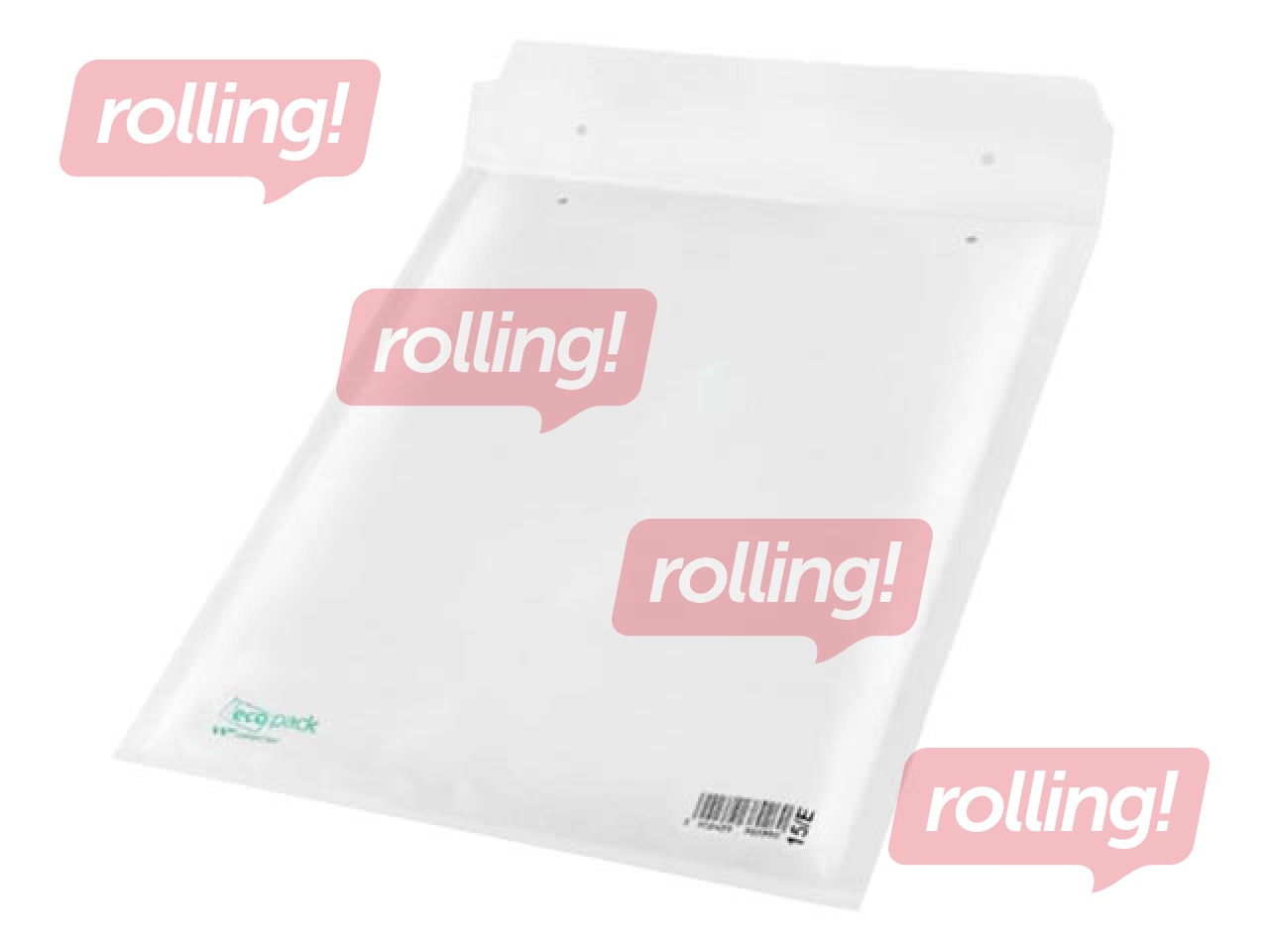 Aploksne polsterēta Nr.15, 220 x 265 mm, balta