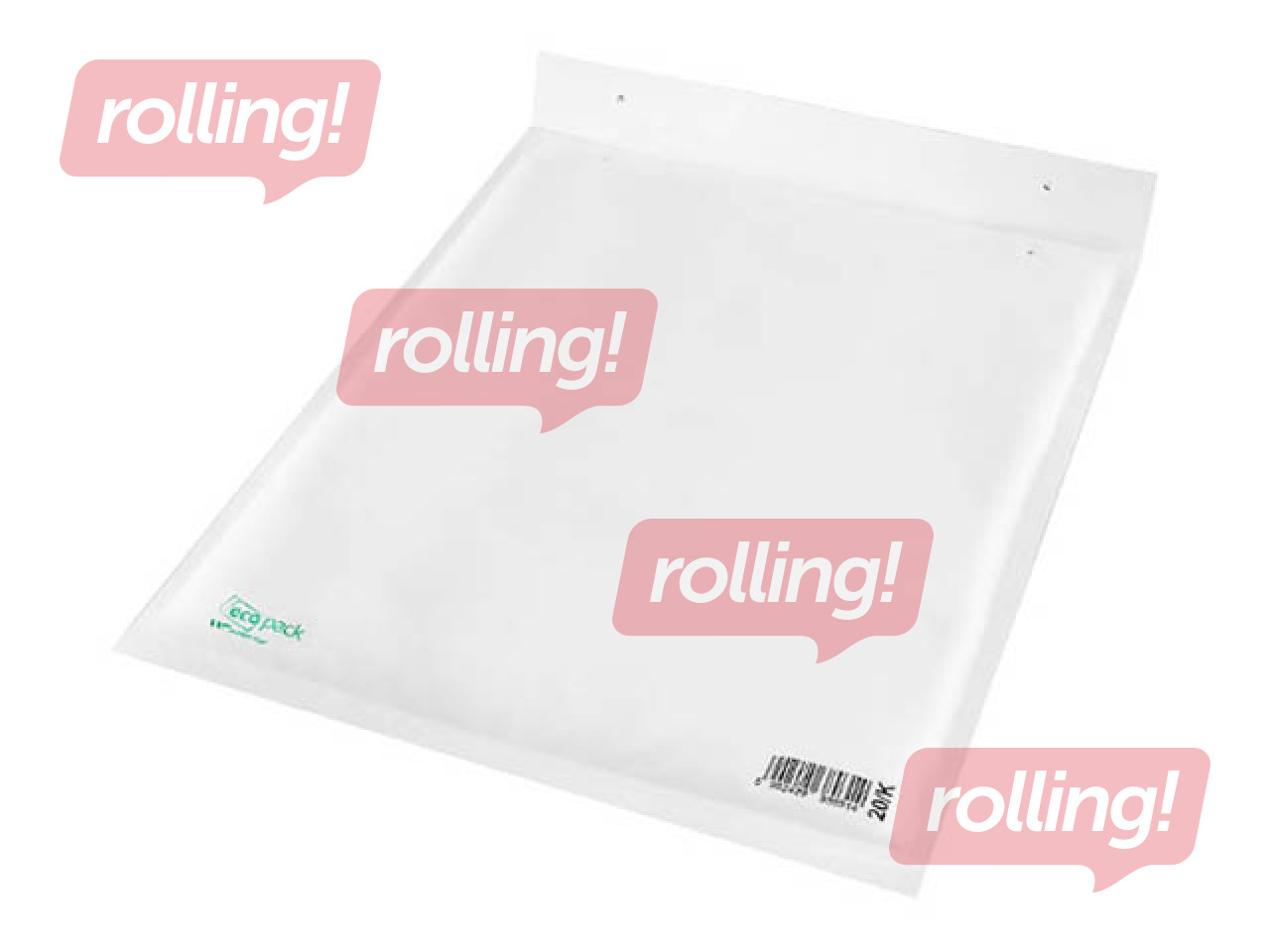 Aploksne polsterēta Nr.20, 350 x 470 mm, balta