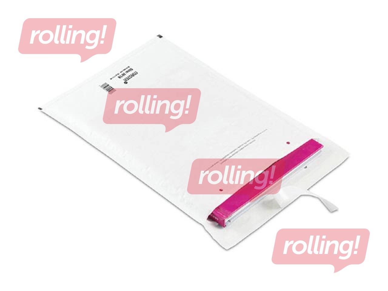 Aploksne, polsterēta, balta, Nr.20/K, 350x470mm