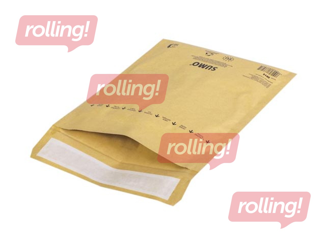 Polsterdatud ümbrik SUMO Nr.14, 195 x 265 mm, pruun