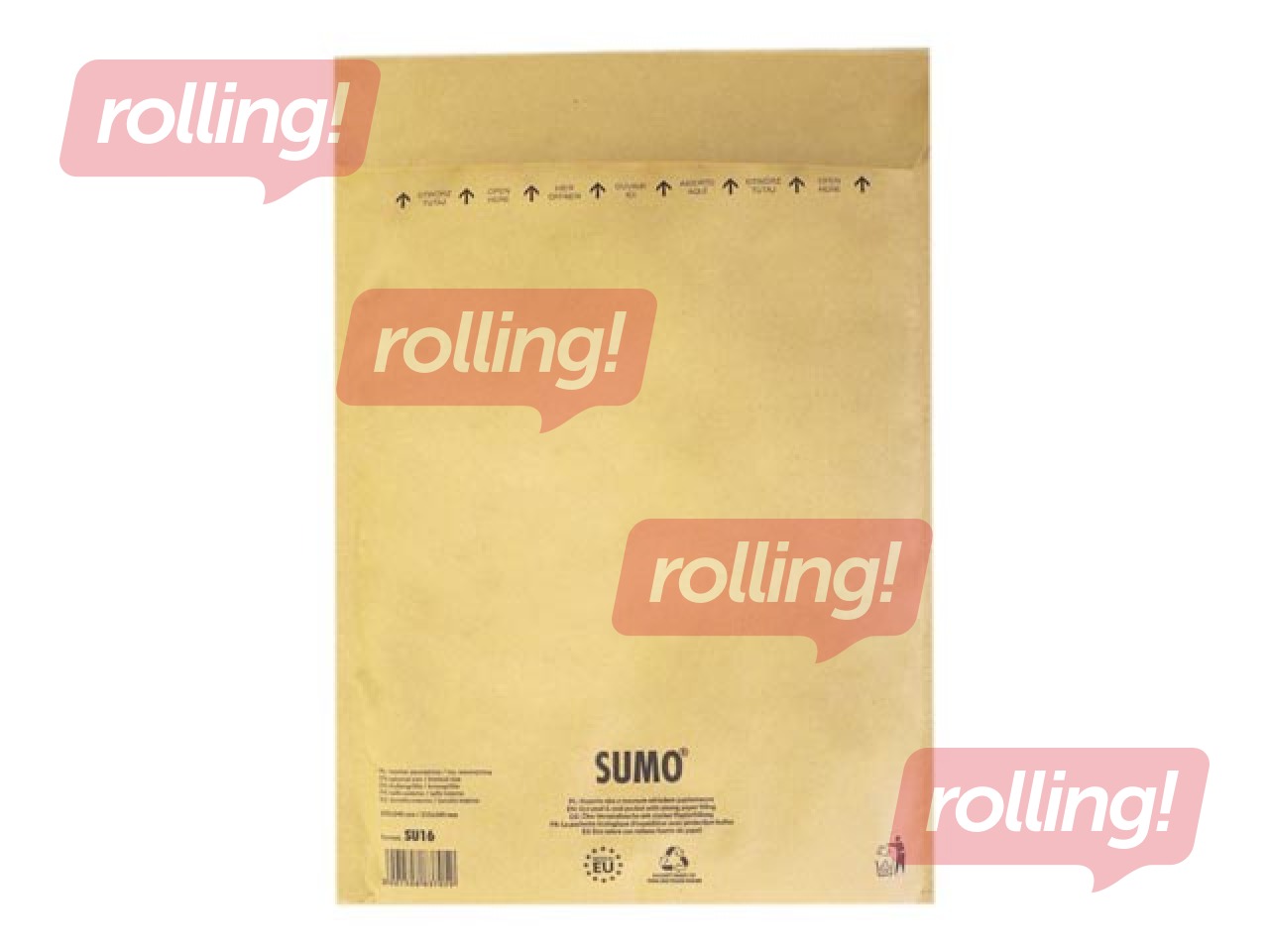 Aploksne polsterēta SUMO Nr.16, 235 x 340 mm, brūna