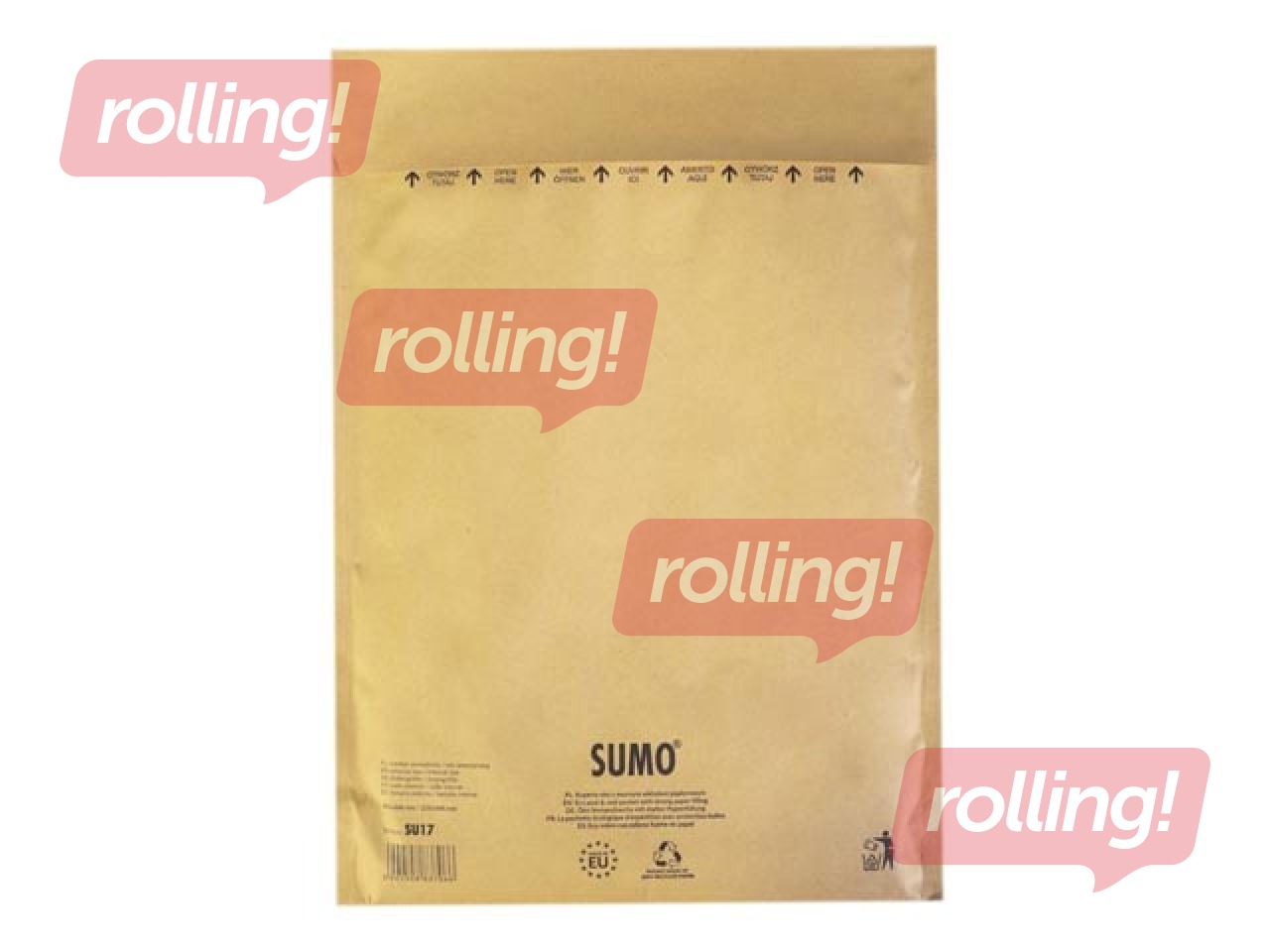 Aploksne polsterēta SUMO Nr.17, 245 x 340 mm, brūna